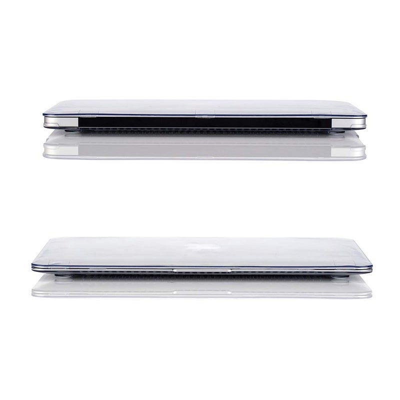 Ruban حافظة RUBAN متوافقة مع ماك بوك إير 11 بوصة طراز A1370 A1465، حافظة صلبة من البلاستيك بلمسة ناعمة لحزمة ماك إير 11.6 (شفافة) - Image 4